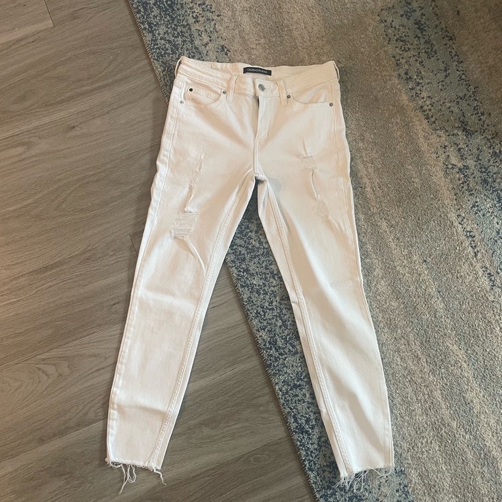 Calvin Klein Jeans Midrise Skinny Ankle Jeans